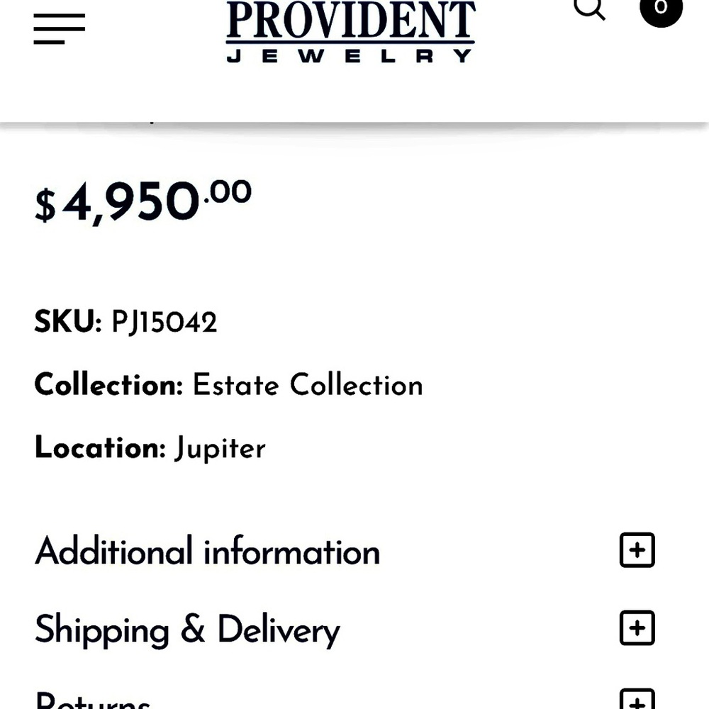 Diamond necklace - Picture 2 of 2